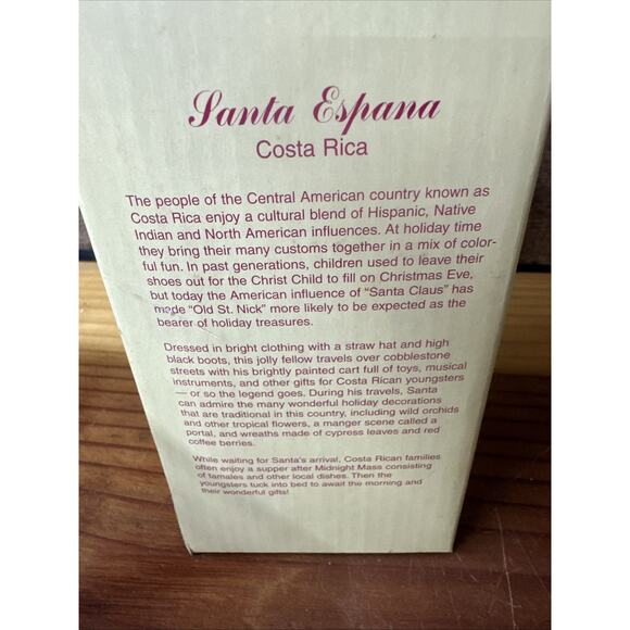International Santa Claus Collection Santa Espana - Costa Rica 1999 - SC41 Box - Picture 7 of 7